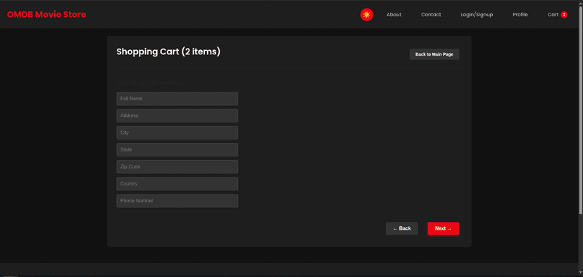 Checkout process flow