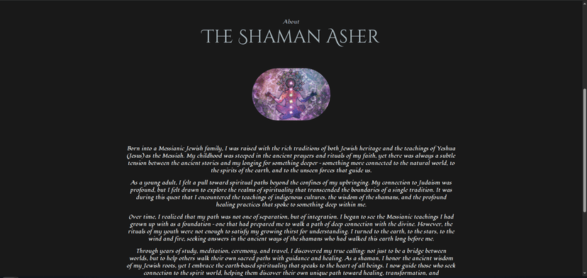 About The Shaman Asher