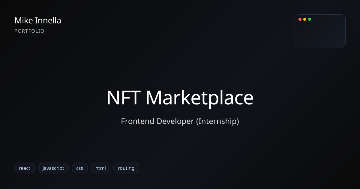 NFT Marketplace thumbnail